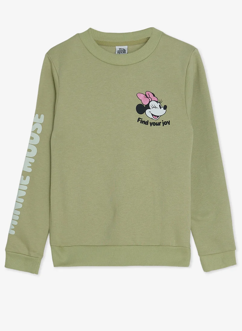 ديزني طقم سويت شيرت وبنطلون ميني ماوس للأطفال